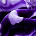 thumbnail image 3 of NC Sherpa Borrego Blanket 3 Piece, Flannel Fleece Blanket Set, King 79"x91", Purple, 3 of 6