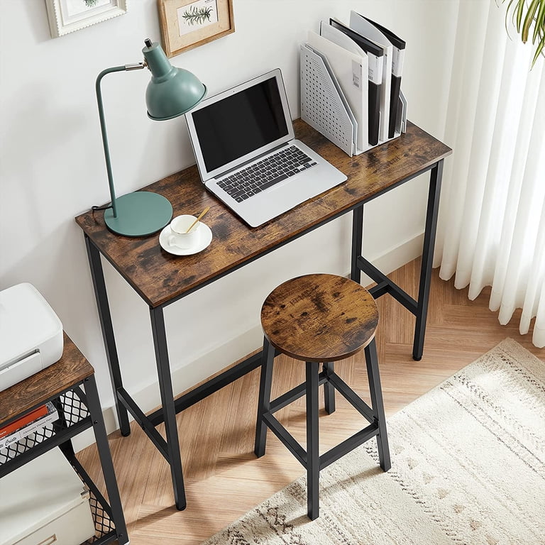VASAGLE Breakfast Bar Table and Stools Set, Tall Counter Pub Style