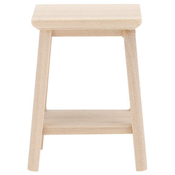 Arborister Mini Wooden Stool - Unpainted Chair - Furniture Accessory
