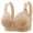 Beige, variant on Tbopshirt Wireless Bras for Women Plus Size,Stretch Push-Up Womens Bras,Woman's Embroidered Glossy Comfortable Breathable Bra Underwear No Rims