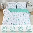 thumbnail image 2 of BLEUM CADE 3 Pieces Duvet Cover Set King Size,Farmhouse Floral Comforter Cover Set, Soft Washable Bedding Set with Shams, 2 of 9