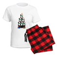 thumbnail image 5 of CafePress - Bernese Mt Dog Xmas Tree Pajamas - Women's Short Sleeve Print T-Shirt and Pants Light Cotton Pajama Set, 5 of 7