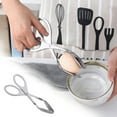 thumbnail image 2 of LYINGF Stainless Steel Kitchen Tongs, Versatile Utensil for Serving Steak, Eggs, Salad, and Buffet Items, Secure Grip for Cooking, Grilling, and Food Preparation, 9-inch Length, 2 of 9