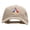 Khaki, variant on Red White And Paris Embroidered Washed Cap - Mint OSFM