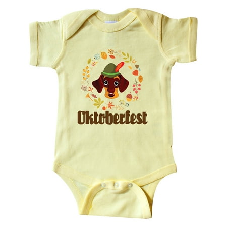 

Inktastic Oktoberfest Outfit Dachshund Gift Baby Boy or Baby Girl Bodysuit