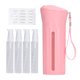thumbnail image 1 of Juego de botellas de viaje 4 en 1 a prueba de fugas, portátil para artículos de tocador, acondicionador para el cabello, loción corporal, gel de baño y ducha, 1 of 10