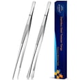 thumbnail image 1 of Pinzas de cocina JETKONG, 2 unidades, 30 cm, acero inoxidable, plateadas, 1 of 7