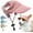 Pink, variant on Dog Baseball Cap,Dog Sun Hat, Cat Summer Beach Visor Hat with Ear Holes, Adjustable Puppy Sunbonnet Headdress (Blue, X-Large)
