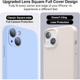 thumbnail image 3 of Compatible with iPhone 14 Case, Upgraded Liquid Silicone with [Full Cover Camera Protection] [Soft Anti-Scratch Microfiber Lining] Protective Phone Case for iPhone 14 6.1 inch - Light Blue, 3 of 14