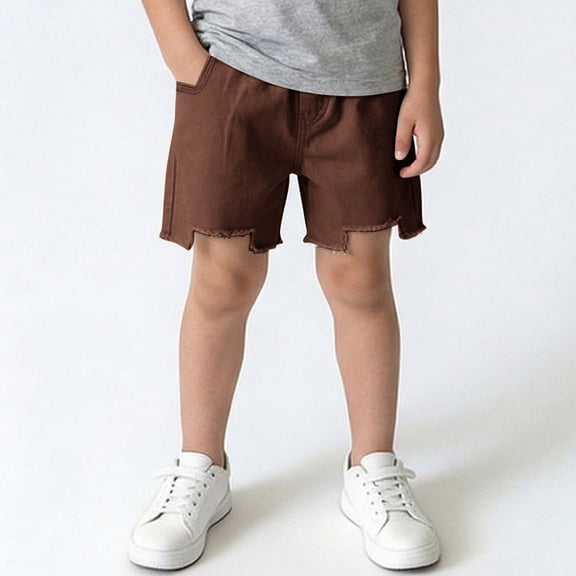 Gamivast Cargo Shorts for Boys Relaxed Fit Straight Leg Back to School Shorts with Pockets Raw-Hem Comfort Hiking Shorts Travel Outdoor Bottoms