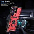 thumbnail image 3 of Procase for Samsung Galaxy A53 5G Case Built-in Slide Camera Cover,Heavy-Duty Magnetic Kickstand Rugged Case Shockproof/Dust/Drop Proof 3-Layer Durable Case for Galaxy A53 5G,Red+Black, 3 of 7
