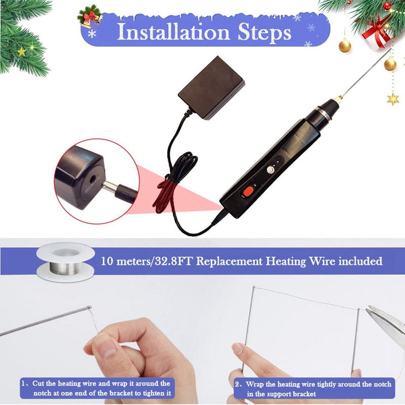 Multifunctional Foam Cutting Cutter Hot Knife Foam Soldering Iron Welding Ring Carving Tools EVA, EPS,US Plug
