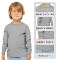 thumbnail image 5 of BELLA + CANVAS Toddler Jersey Long Sleeve Crewneck T-Shirt Crafts and DIY Tee (Pink, 5T), 5 of 7