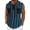 🔥 Blue, variant on Compression Undershirts for Men and Sleeveless Hooded Neck Summer Mens Gym Clothes Striped Print with Pockets Basketball Loose Button Up Plus Size Shirt Holiday for Casual Streetwear L