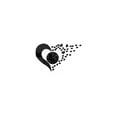 thumbnail image 1 of xiaxaixu Wall Clock, Solid Color Heart Shape Hanging Clock Wall Decor, 1 of 7