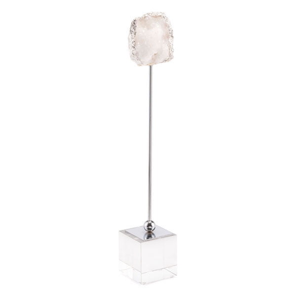 White Stone Pedestal Large White