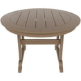thumbnail image 4 of Portside 5-Piece Round Table Seashell Adirondack Chair Dining Set, 4 of 9