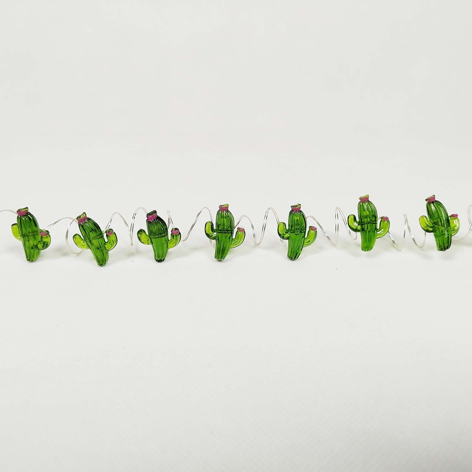 Mainstays 6ft Cactus Indoor LED Fairy String Lights with Battery Operated Automatic Timer - 18 LED Lights