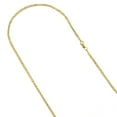 thumbnail image 1 of IcedTime 10K Yellow Gold Solid Flat Mariner Chain 2.3mm Wide Necklace with Lobster Claw Clasp 16 inches long, 1 of 3