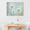 thumbnail image 2 of COMIO Canvas Wall Art for Rustic Home Decor White Dandelion Green Driftwood Theme Country Wall Decor for Bathroom Bedroom Modern Canvas Prints Artwork for Kitchen Wall Decoration, 2 of 4