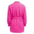 thumbnail image 5 of Vedolay Warm Winter Coats Open Front Long Sleeve Button Down Knit Cardigan Coat 2023 Hot Pink,S, 5 of 5