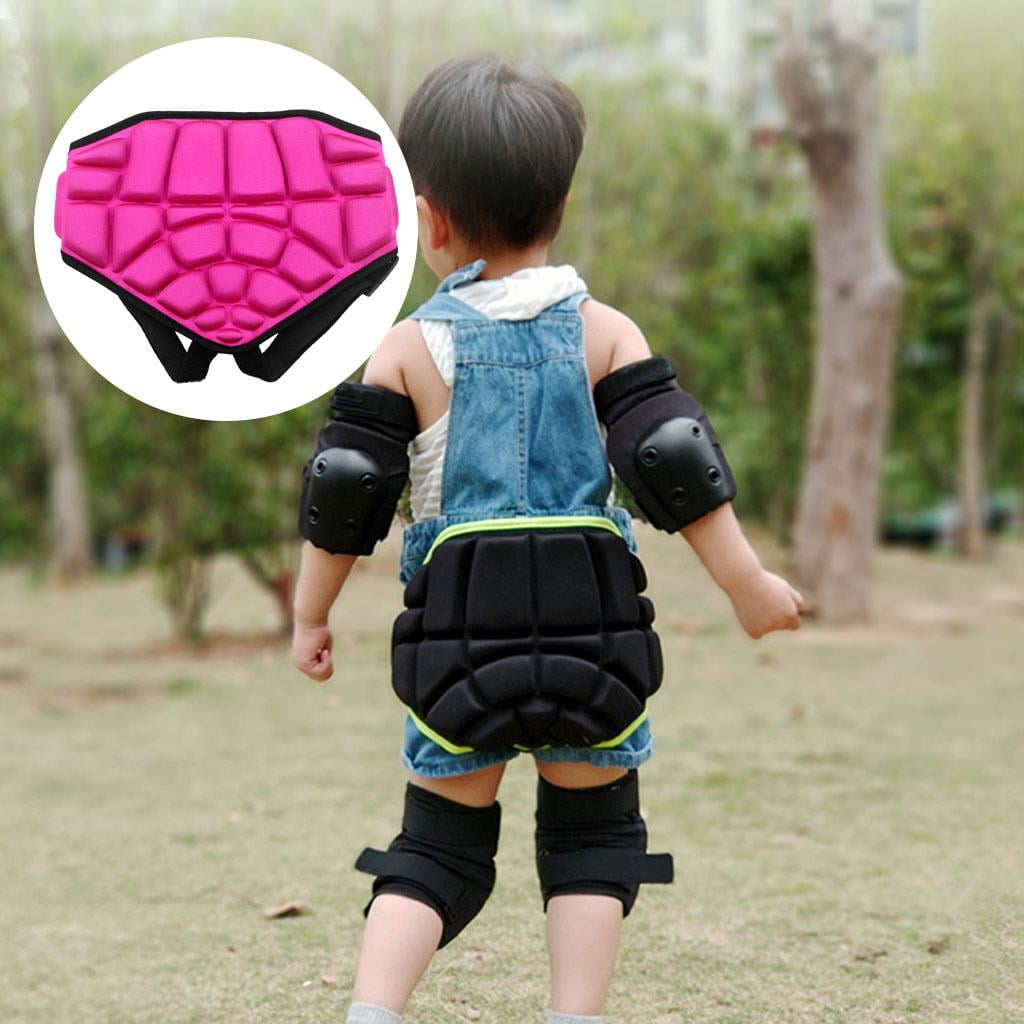 2Pieces Hip Pad Protector Skiing Roller Skating Snow Boarding Hip Guard Hockey Pants Padded Shorts for Kid Children 