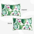 thumbnail image 4 of Naloa Cactus Plants Pillowcase, Throw Pillowcase, Wrinkle-Free, Stain-Resistant with Hidden Zipper for Bedroom Sofa - 14"x20", 4 of 9