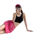 thumbnail image 1 of pitrice Jupe-Short pour Femmes Robe Unie Décontractée à Cordon Mini Ligne A Mode Taille Haute Été Style Coréen pour le Sport Rose Rouge m, 1 of 7
