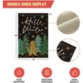 thumbnail image 4 of Newhomestyle Hello Winter Trees Snowflake Garden Flag Double Sided, Christmas Winter Seasonal Yard Outdoor Decoration 12x18 Inch, 4 of 7