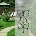 thumbnail image 2 of Metal Plant Stands 2 Pack, Heavy Duty Plant Pedestal 17" Tall, Single Flower Pot Holder for Indoor, Outdoor, Patio, Porch, Garden, Balcony, Black, 2 of 15