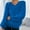 Light blue, variant on V Neck Pullover Sweater Crochet Sweaters Oversized Crewneck Long Sleeve Fuzzy Knit Casual Chunky Warm Fall Pullover Top Trendy Soft Sweaters Pullover Sweaters Plus Size Sweaters Light Blue A