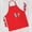 RED, variant on 100% Canvas Cotton Adjustable Apron Bib with Twin Pocket | Red | For Cooking Kitchen BBQ Chef Crafts | 26" x 31" Large Size - 6 Colors Available