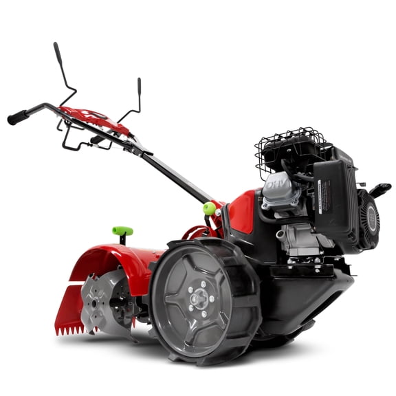 Earthquake 31285 Pioneer Dual Direction Rear Tine Tiller, Powerful 99cc 4-Cycle Viper Engine, Instant Reverse, Airless Wheels, 17” Tilling Width, 11” Tilling Depth, Frustration Free Shifting