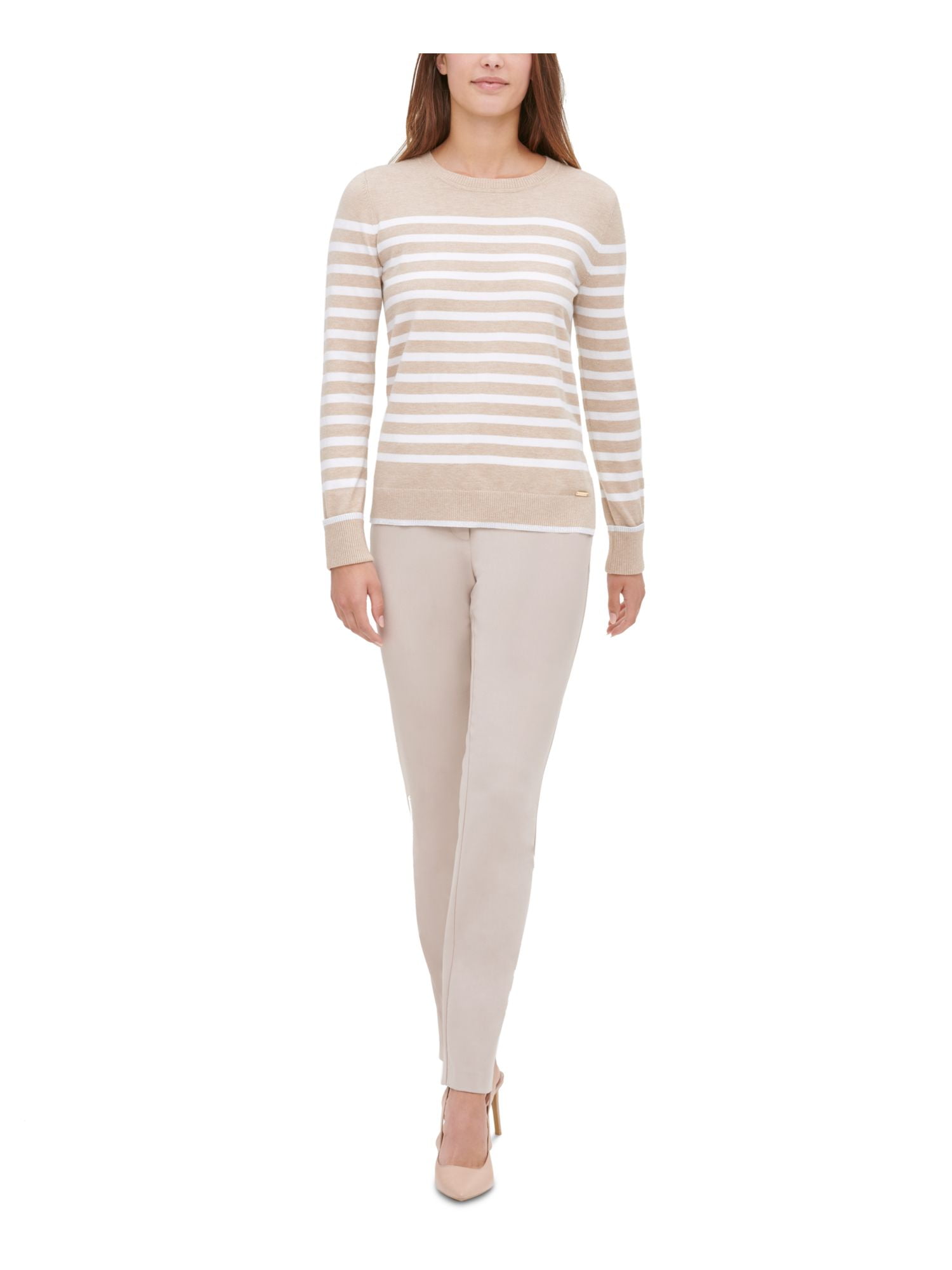 Calvin Klein CALVIN KLEIN Womens Pink Glitter Striped