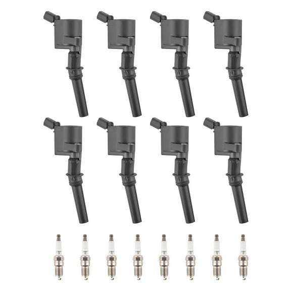 maXpeedingrods DG508 Set of 8 Ignition Coil Pack and Iridium Spark Plugs Fit for Ford Crown Victoria Expedition F-150 F-250 Mustang Lincoln Mercury Explorer, Ignition Coil Kit Replace 88921369 DG491