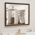 thumbnail image 3 of Swafrrt Retro Copper Bathroom Mirror, 36X30 Inch Bronze Oil Rubbed Framed Mirror, Rectangle Classic Vintage Framed Wall Mirror, 3 of 7