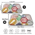 thumbnail image 3 of Kdxio Travel Stamp Print Windshield Sun Shade,UV Rays and Sun Heat Protection,Sunshade for Car Windshield,Car Shade Front Windshield - Medium, 3 of 6