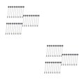 thumbnail image 3 of Advancent Paquete de 24 alfileres de bandeja redonda, broches de barra de acero inoxidable en blanco, traje de hombre, ropa, manualidades, Type3 NO3, 3 of 6