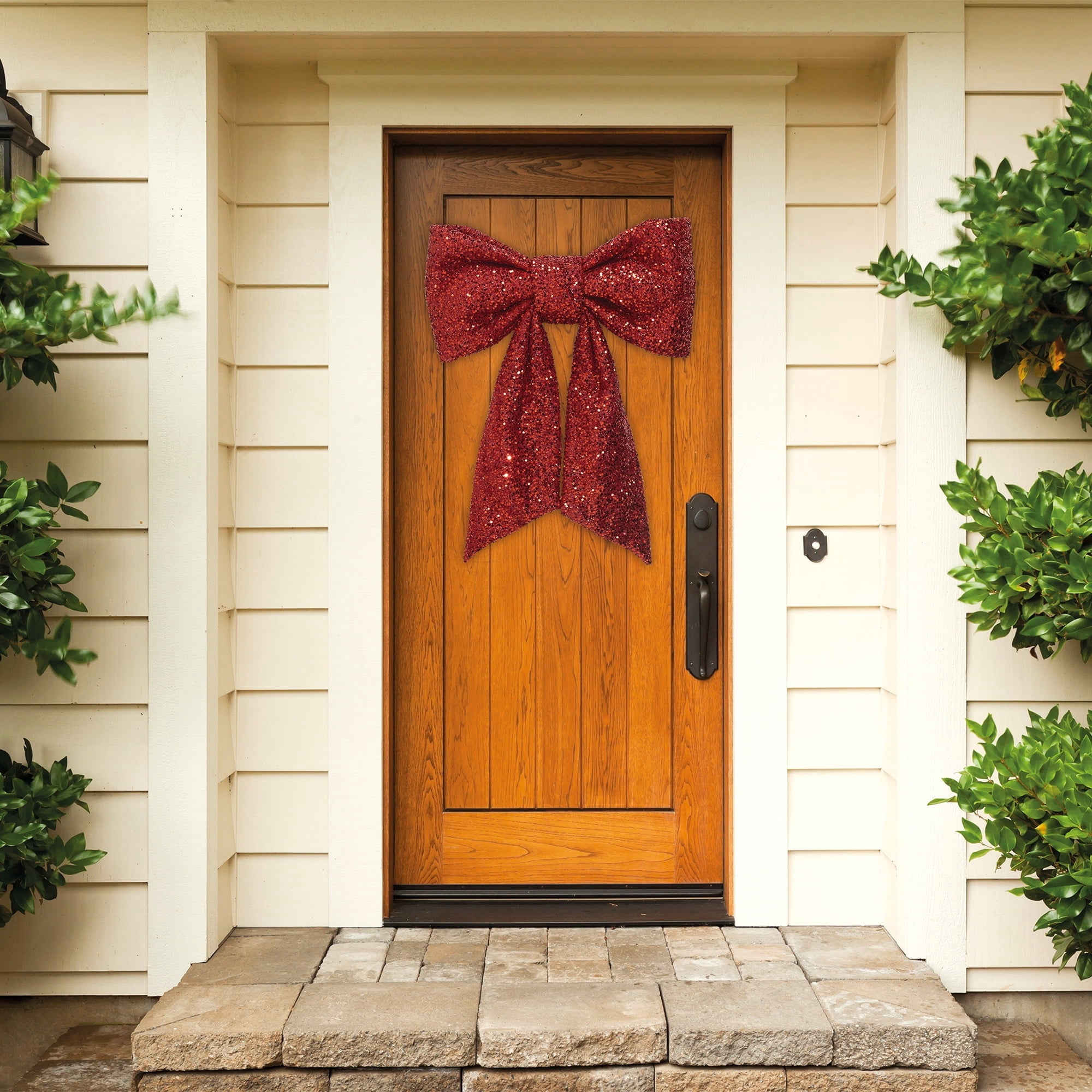 Red Sequin Decorative Christmas Bow, 28", by Holiday Time