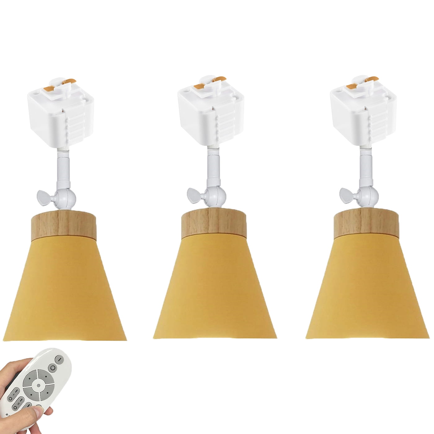 FSLiving Remote Control Pendant Light JType Track Ceiling Light w