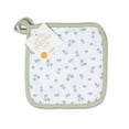 thumbnail image 2 of Lulujo - 3pack Muslin Washcloths - Green/White/Blueberry, 2 of 5