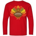 thumbnail image 3 of Inktastic Thanksgiving Day Turkey Football Fan Long Sleeve Youth T-Shirt, 3 of 5