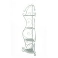 thumbnail image 2 of heather ann creations w190936-awht kitchen corner bakers rack, antique white, 2 of 5