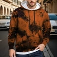 thumbnail image 2 of Men's Hoodies Pullover Hoodies Sweatshirts Modern Tie Dye Hoodie Casual Fall Winter, 2 of 4