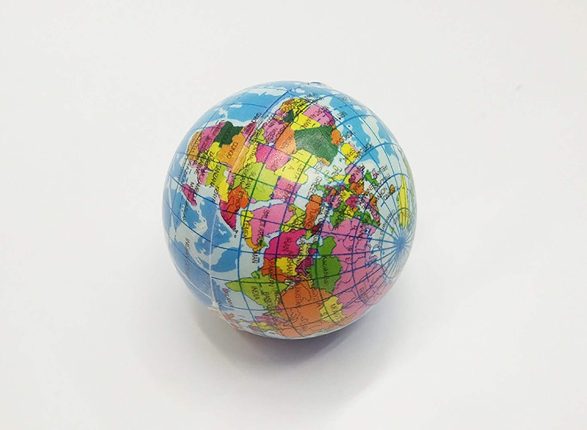 AZ Trading & Import PSBP24 Mini Planet Earth Soft Foam Stress Balls - 24 Balls Per Box