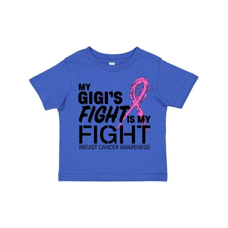 

Inktastic My Gigi s Fight is My Fight- Breast Cancer Awareness Gift Toddler Boy or Toddler Girl T-Shirt