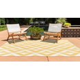 thumbnail image 4 of Rugs.com Jill Zarin Outdoor Collection Rug – 9' x 12' Yellow Flatweave Rug Perfect For Living Rooms, Large Dining Rooms, Open Floorplans, 4 of 9