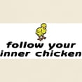 thumbnail image 3 of CafePress - Follow Your Inner Chicken Light T Shirt - Men's Classic Graphic T-Shirt, 3 of 4