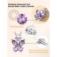 thumbnail image 6 of Bestyle Cute Butterfly Birthstone Necklace for Women, June Pendant Necklace Choker Jewelry Gifts for Mother's Day Birthday Graduation, 6 of 7