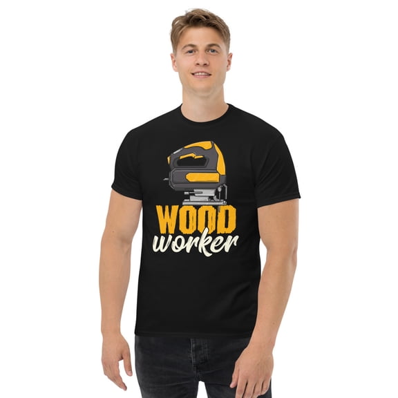 Contractor Gift Woodworking Tools Wood Worker Humor Handyman Tee (Black, S)